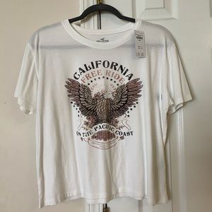 HOLLISTER California Free Rider Biker Crop Top